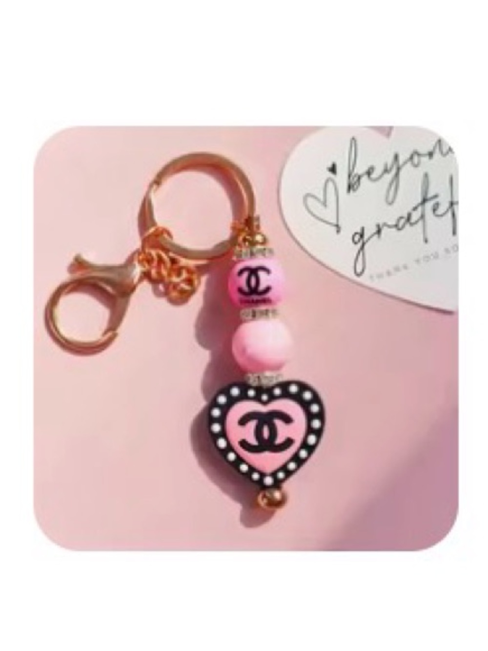 Handcrafted Fashion Designer Luxury Keychain ✨🔑